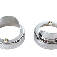 42-0218 - Chrome Bullet Marker Lamp Visor by V-Twin