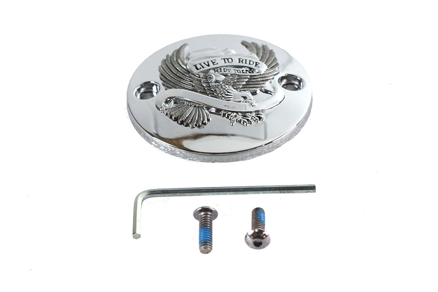 42-0242 - M8 Ignition System Cover Eagle Chrome by V-Twin