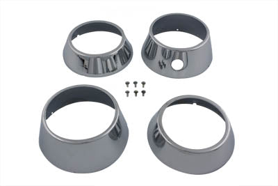 42-0350 - Tachometer and Speedometer Cover Set by V-Twin