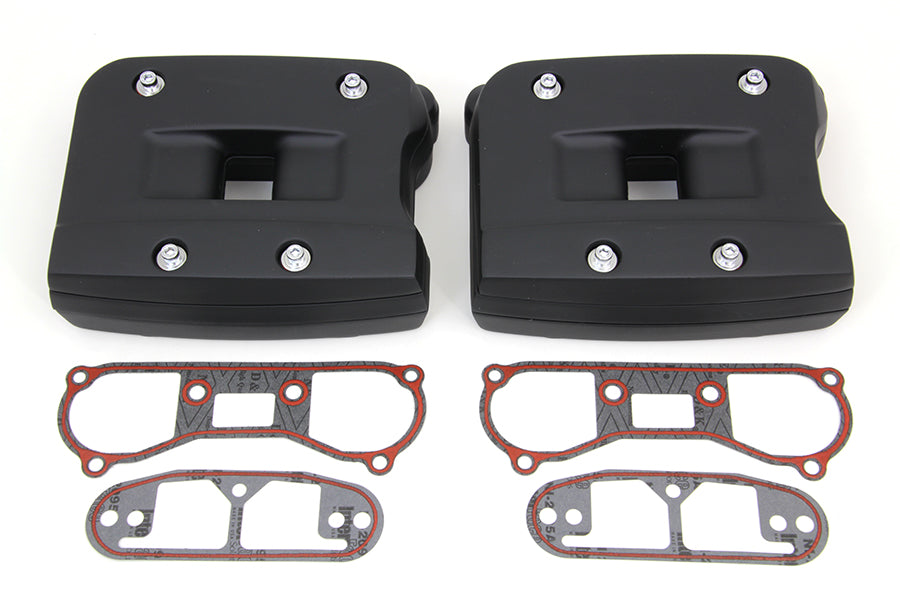 42-0356 - Black Rocker Box Cover Set by V-Twin