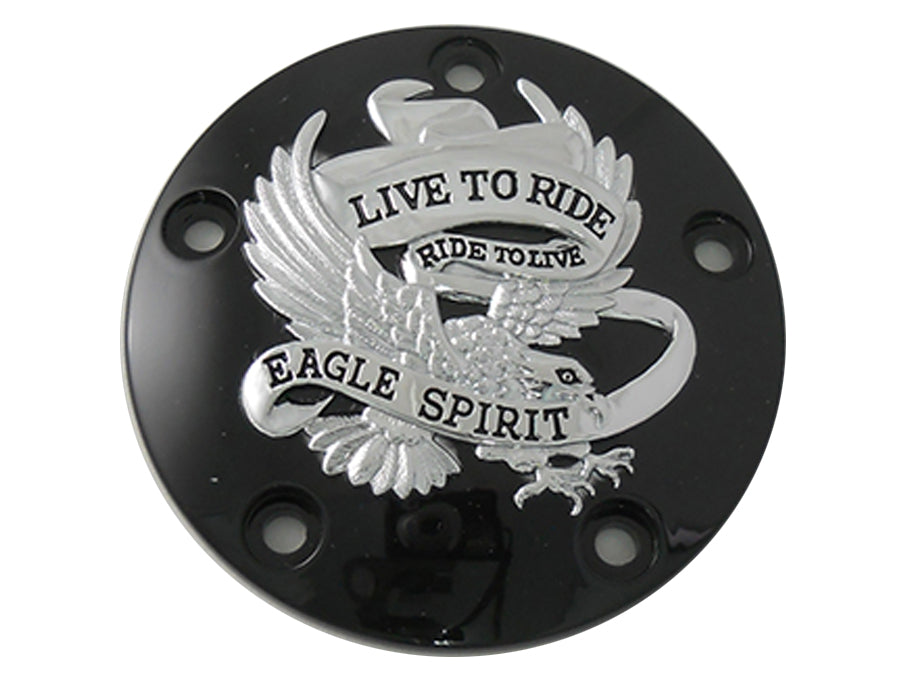 42-0481 - Black 5-Hole Eagle Spirit Point Cover by V-Twin