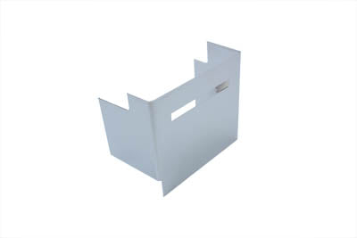 42-0501 - Chrome Battery Side Cover with Single Slot View Hole by V-Twin