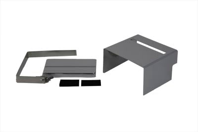 42-0542 - Chrome Slotted Battery Cover Kit by V-Twin
