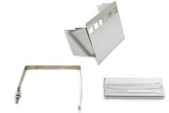 42-0543 - Chrome Square Battery Cover Kit by V-Twin