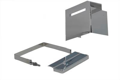 42-0548 - Battery Cover Kit Chrome Slotted by V-Twin