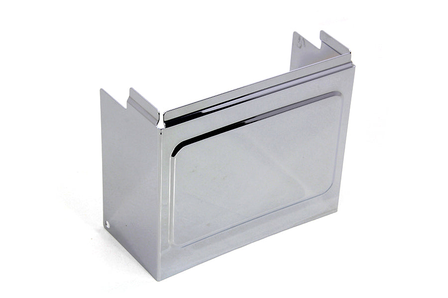 42-0573 - Chrome Embossed Battery Side Cover by V-Twin