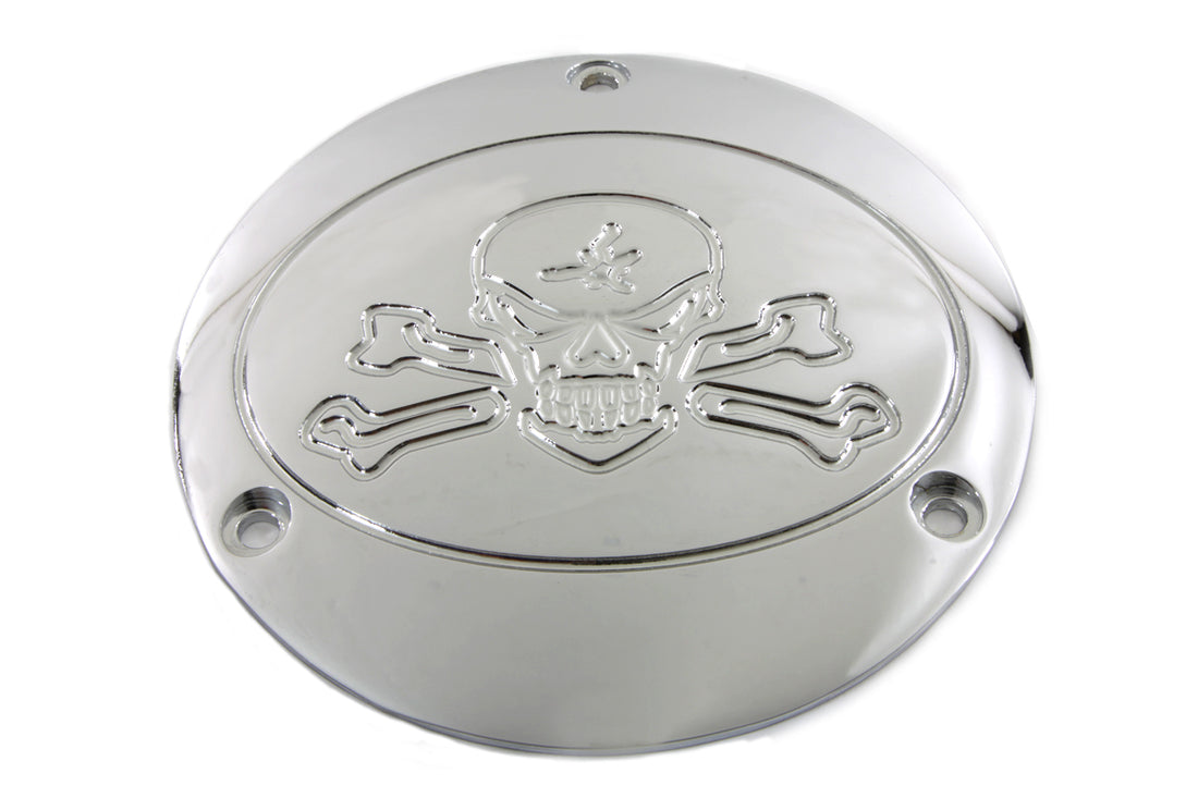 42-0578 - Chrome Bonehead Type Derby Cover by V-Twin