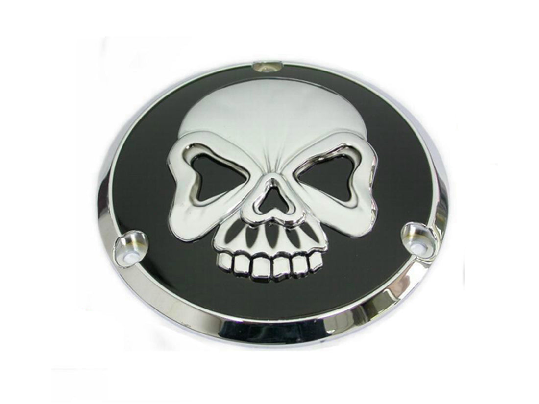 42-0581 - Skull Design Ignition System Cover by V-Twin