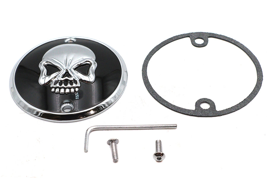 42-0582 - Skull Design Ignition System Cover by V-Twin