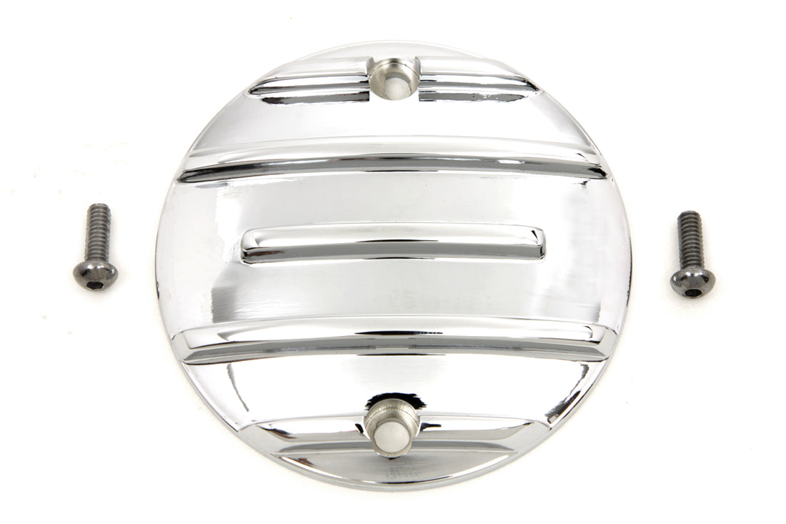 42-0638 - Finned Ignition System Cover Chrome by V-Twin