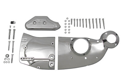 42-0651 - Chrome Cam and Sprocket Cover Kit by V-Twin