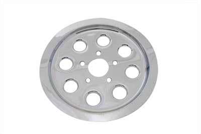 42-0670 - Rear Pulley Cover 61 Tooth Chrome by V-Twin