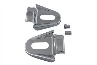 42-0676 - Rear Frame Cover Set Chrome by V-Twin