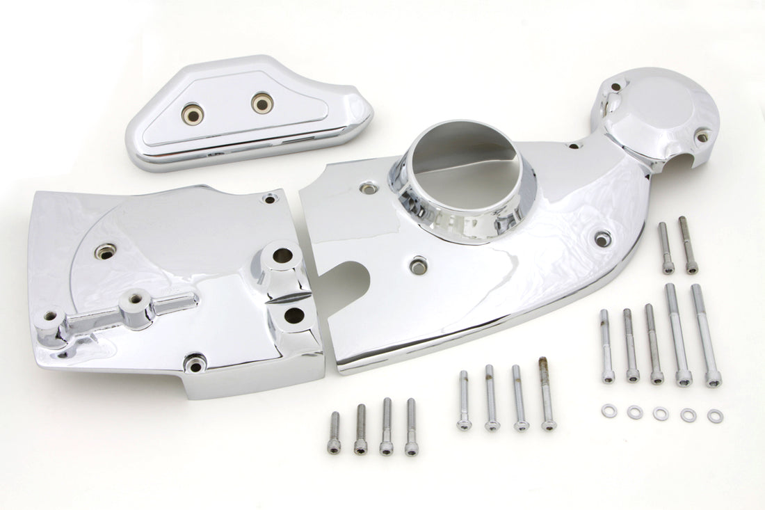 42-0680 - Chrome Cam and Sprocket Cover Kit by V-Twin