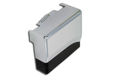 42-0701 - Battery Top and Side Cover Chrome with Black Accent by V-Twin
