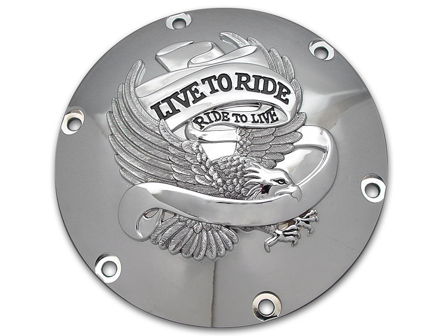 42-0728 - Eagle Spirit Derby Cover Chrome by V-Twin