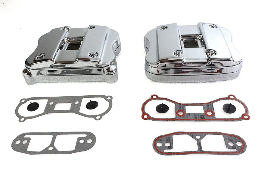 42-0788 - Rocker Box Cover Set Chrome by V-Twin