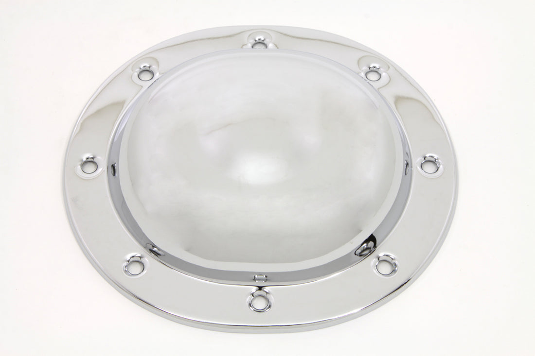 42-0873 - Steel Dimple Derby Cover Chrome by V-Twin