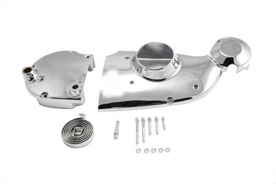 42-0897 - Chrome Cam and Sprocket Cover Kit by V-Twin