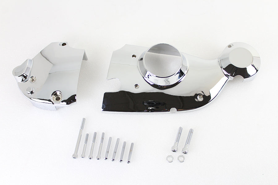 42-0898 - Chrome Cam and Sprocket Cover Kit by V-Twin