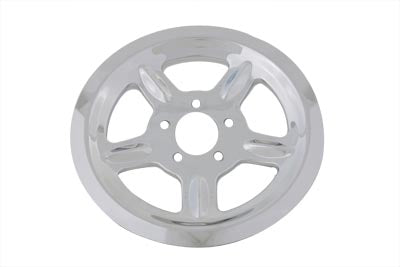 42-0934 - Chrome Rear Pulley Cover 68 Tooth by V-Twin