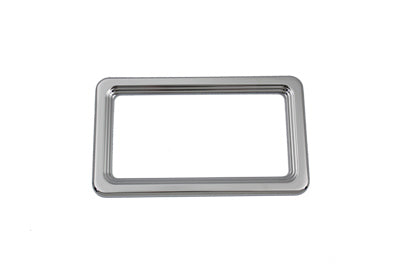 42-0949 - License Plate Frame Chrome Billet by V-Twin