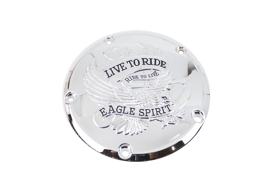 42-0950 - Eagle Spirit Derby Cover Chrome by V-Twin