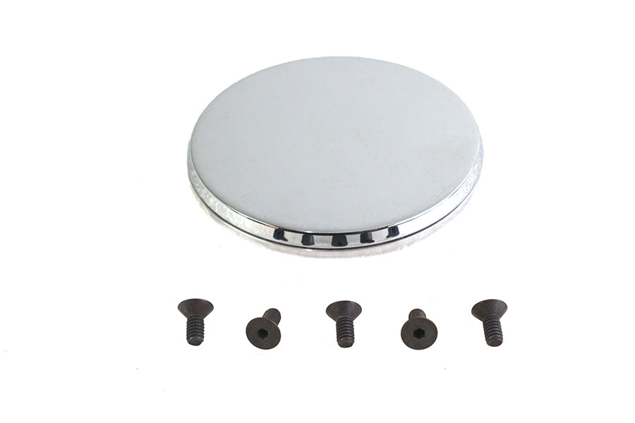 42-0957 - Smooth Chrome Ignition System Cover with Hidden Screws by V-Twin
