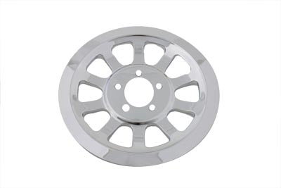 42-1013 - Outer Pulley Cover 70 Tooth Chrome by V-Twin