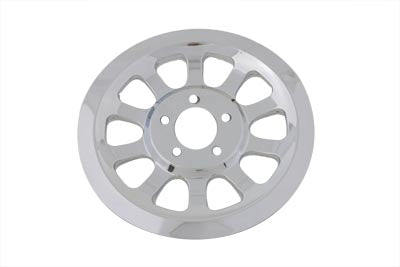 42-1014 - Outer Pulley Cover 66 Tooth Chrome by V-Twin