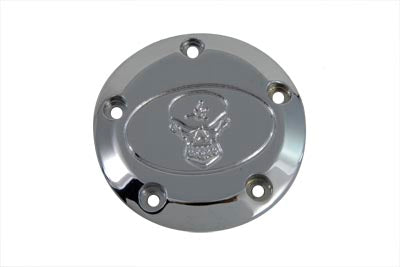 42-1059 - Skull Ignition System Cover 5-Hole Chrome by V-Twin