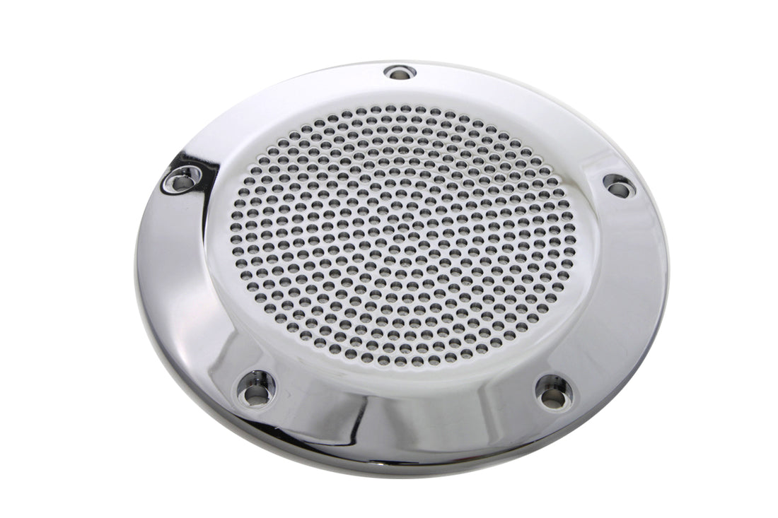 42-1089 - Chrome Perforated 5-Hole Derby Cover by V-Twin