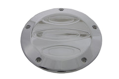 42-1091 - Chrome Contour 5-Hole Derby Cover by V-Twin