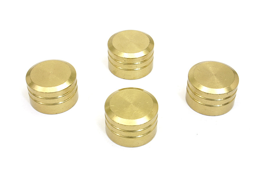 42-1092 - Brass Cylinder Head Bolt Cover by V-Twin