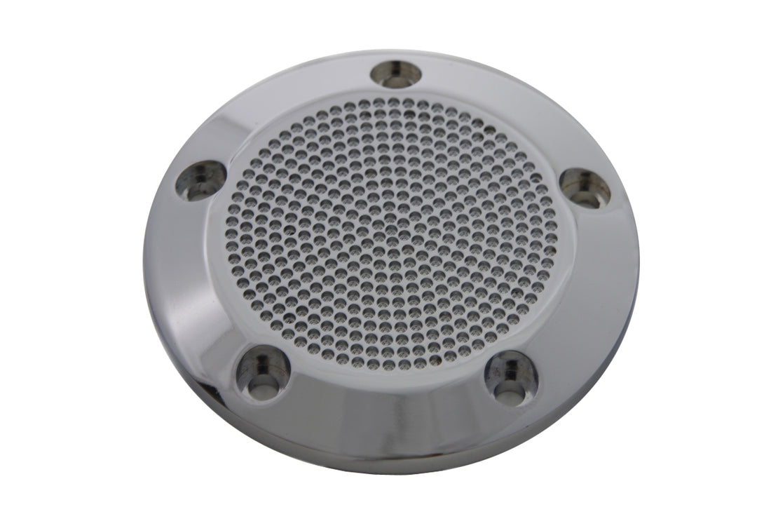 42-1093 - Chrome 5-Hole Perforated Ignition System Cover by V-Twin