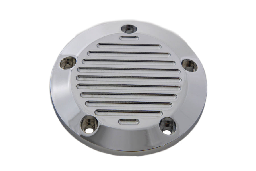 42-1096 - Chrome 5-Hole Ball Milled Ignition System Cover by V-Twin