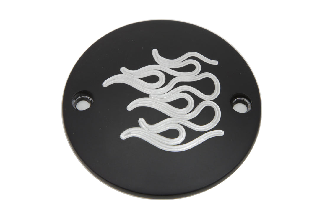 42-1122 - Black Flame Ignition System Cover by V-Twin