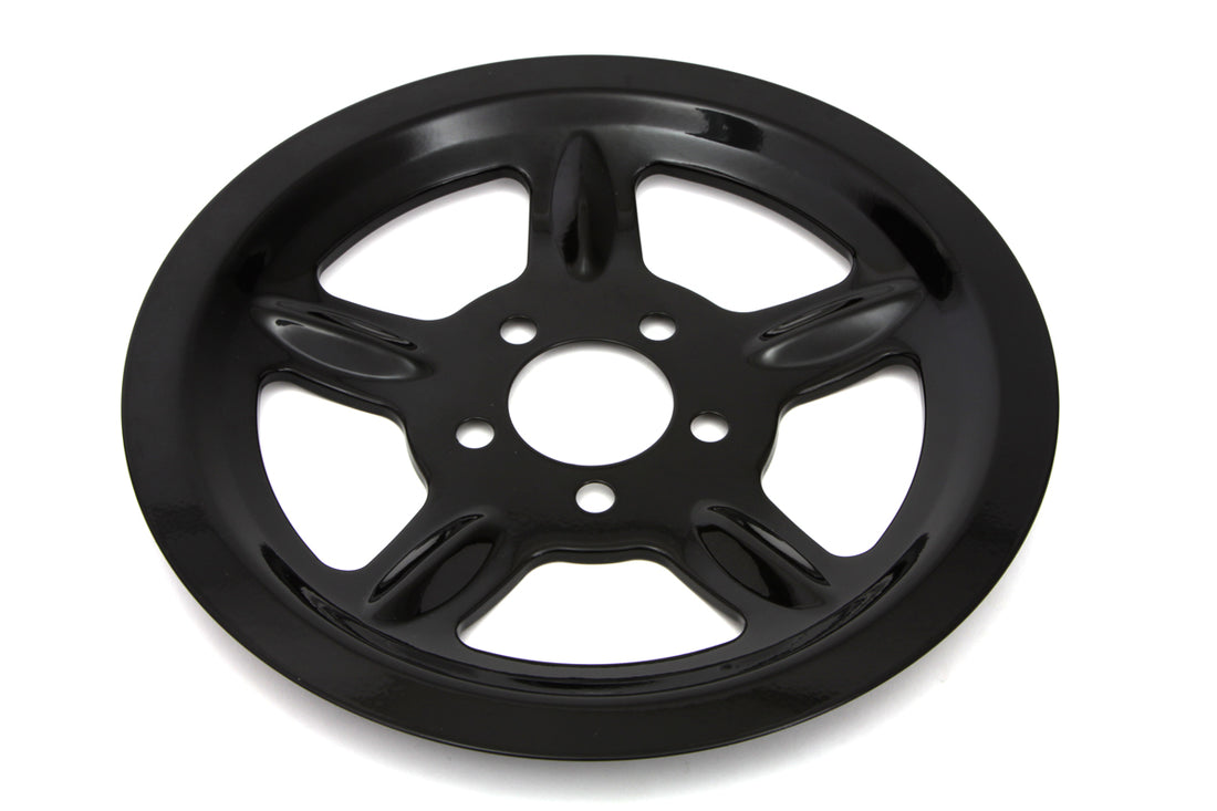 42-1132 - Black Rear Pulley Cover 68 Tooth by V-Twin