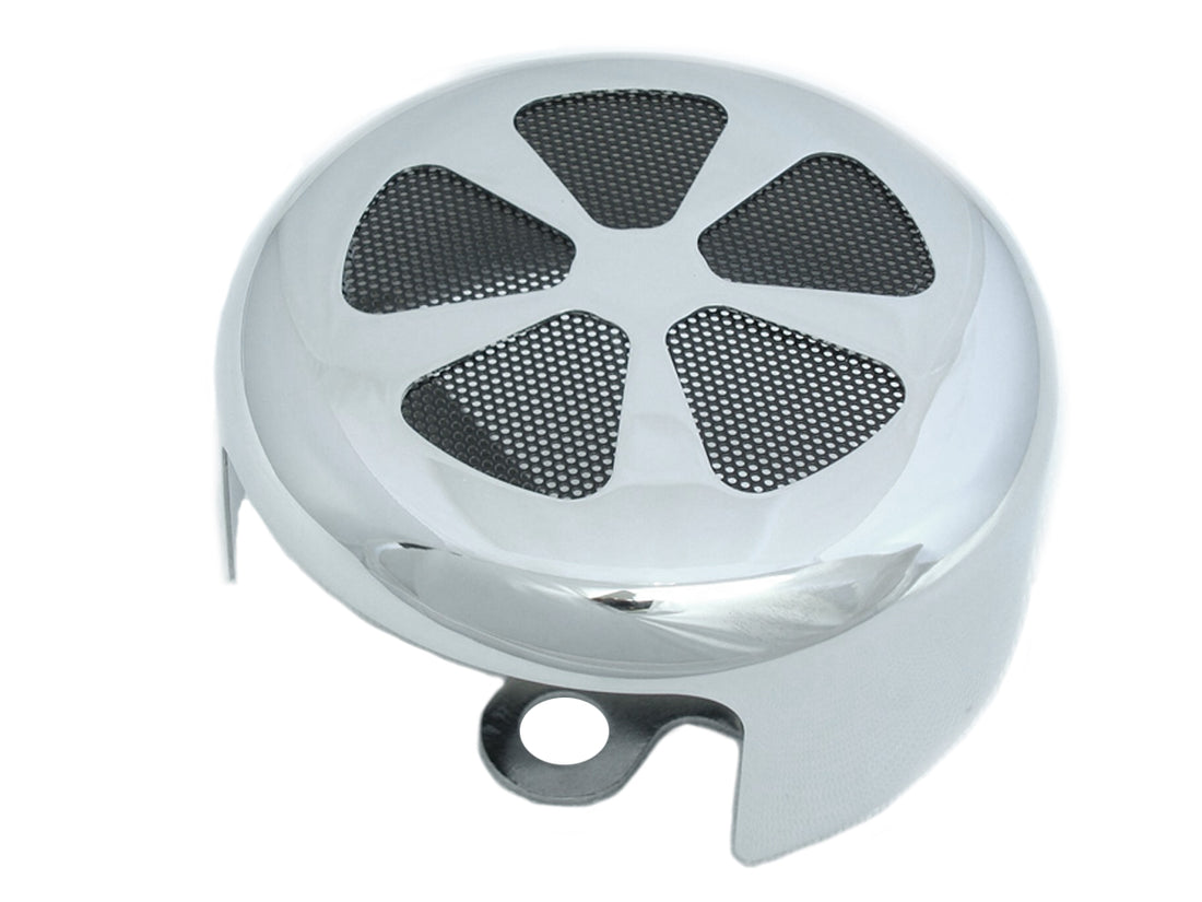 42-1134 - Spoke Style Round Horn Cover Chrome by V-Twin