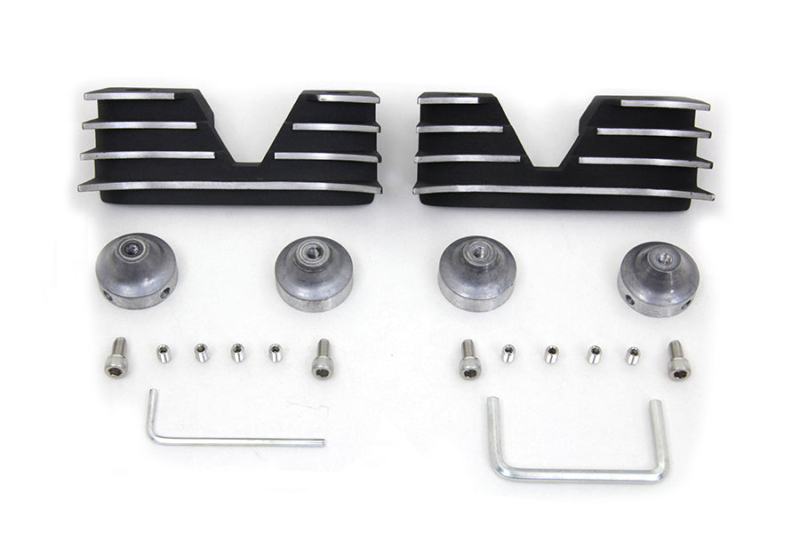 42-1157 - Head Bolt and Spark Plug Cover Kit Black by V-Twin