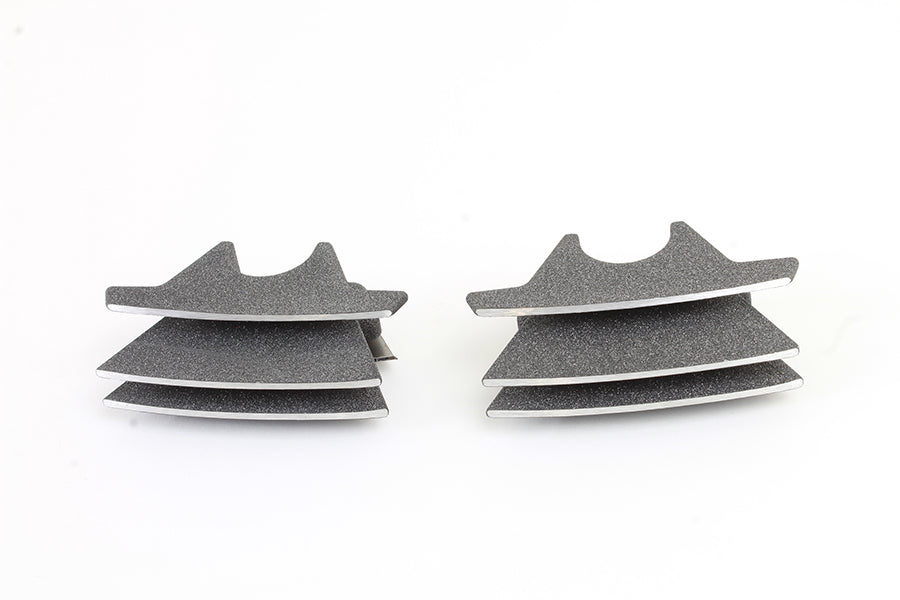 42-1170 - M8 Finned Spark Plug Cover Set Granite by V-Twin