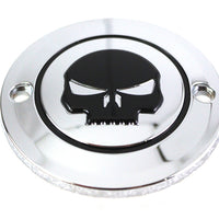 Skull Ignition System Cover 2-Hole Chrome