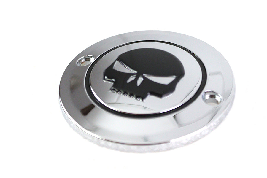 Skull Ignition System Cover 2-Hole Chrome