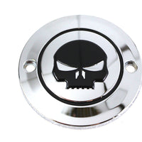 Skull Ignition System Cover 2-Hole Chrome