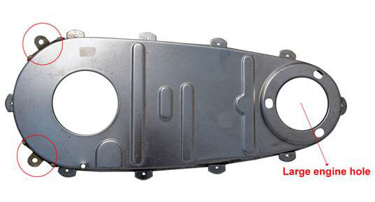 42-1213 - Raw Inner Primary Cover by V-Twin