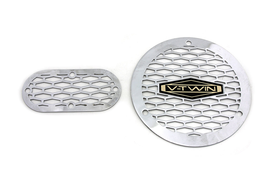 42-1226 - Vented V-Twin Derby and Inspection Cover Kit by V-Twin
