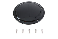 42-1236 - Gloss Black 5 Hole Smooth Derby Cover by V-Twin