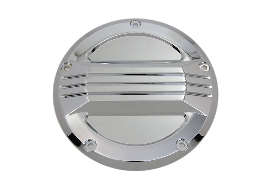 42-1376 - Chrome Air Flow Derby Cover by V-Twin