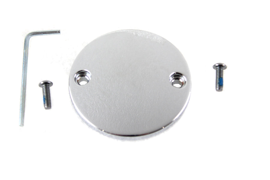 42-1393 - M8 Ignition System Cover Smooth Chrome by V-Twin