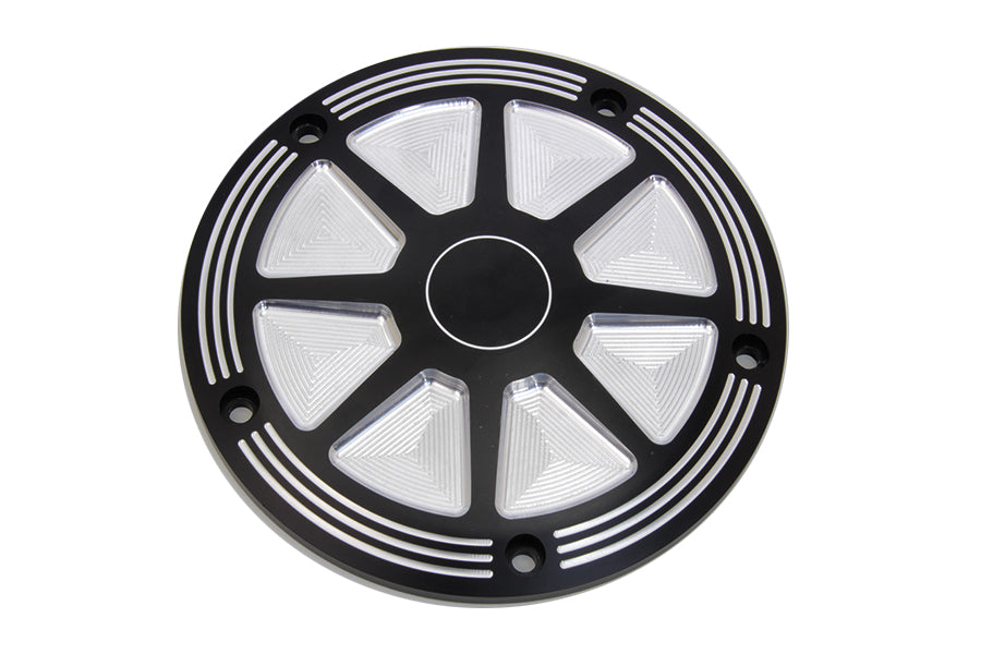 42-1543 - Black Contrast Derby Cover by V-Twin